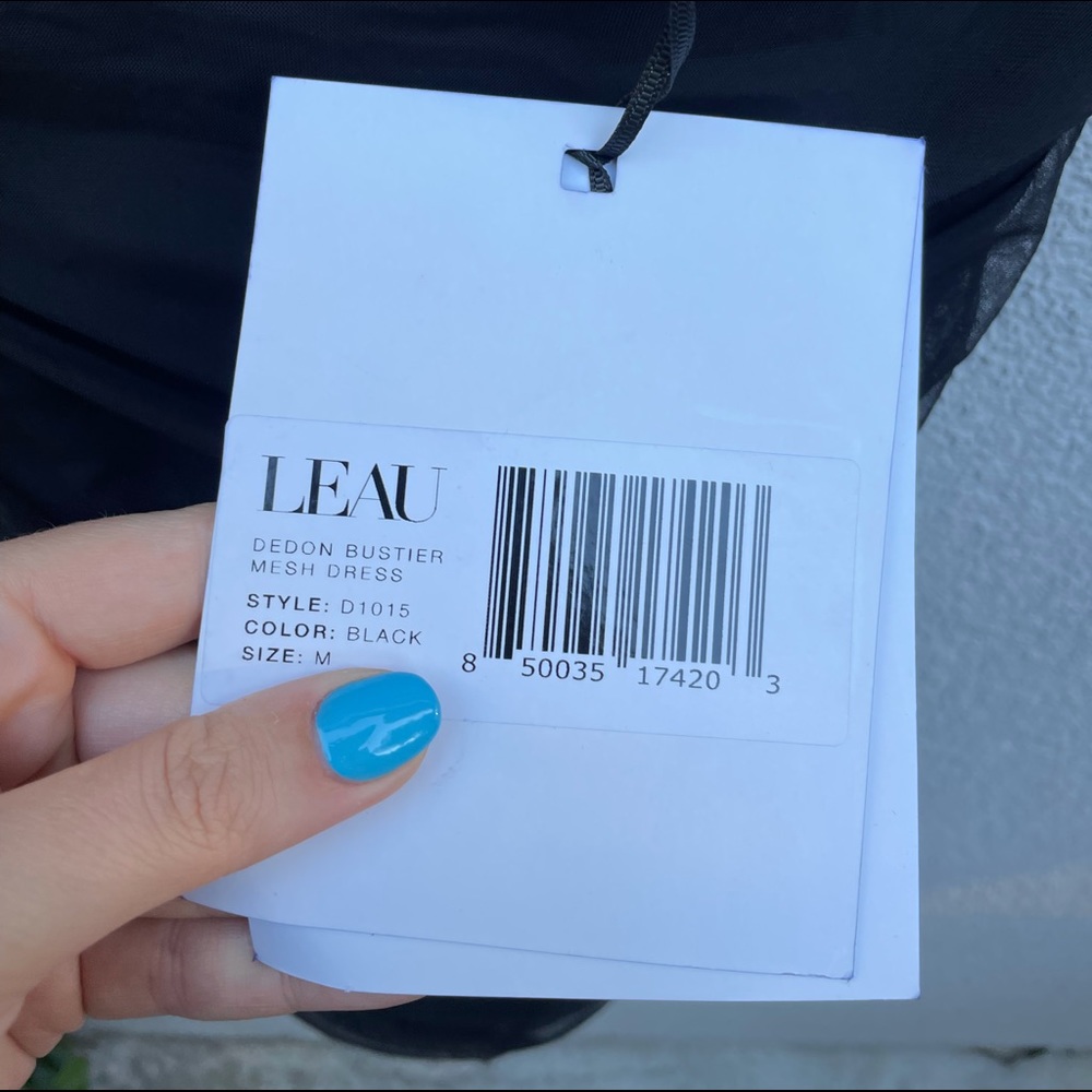 LEAU DEDON BUSTIER MESH DRESS - BLACK NWT! - Picture 4 of 5